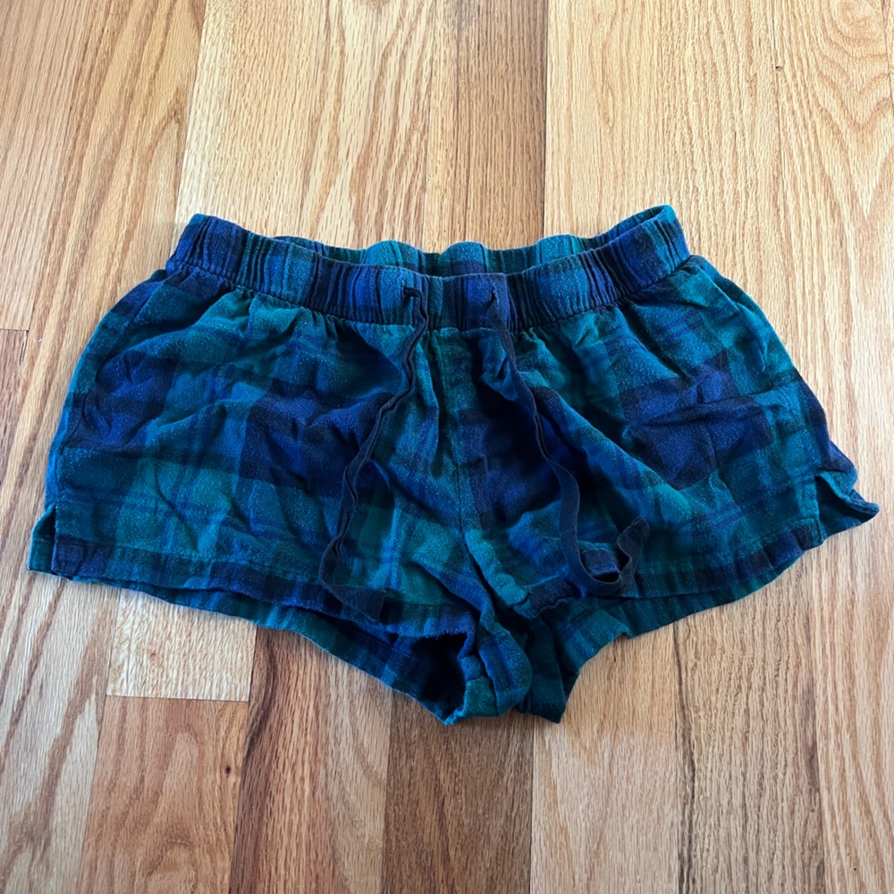 Old Navy Green and Blue Plaid Skirt